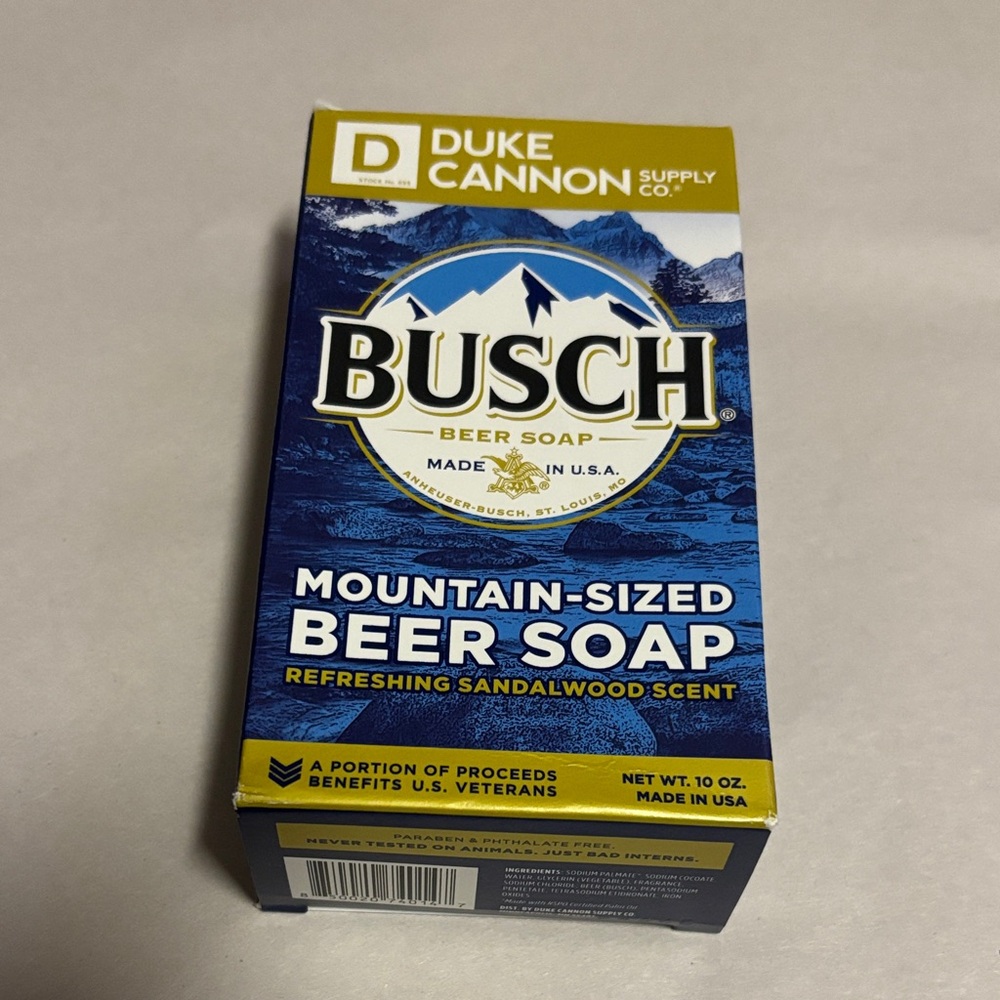 Duke Cannon Busch Beer Soap - Blue